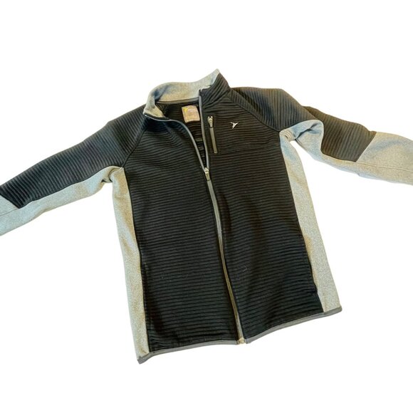 Old Navy Active Full-Zip Black & Gray Jacket XL Boys - Picture 8 of 9